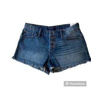 NEW Lucky Brand The Cut Off Womens Size 27 4 Blue Jean Shorts Retail $69.50